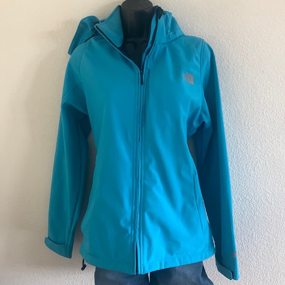 The north face windstopper summit series aqua hooded jacket size XL - Picture 1 of 11